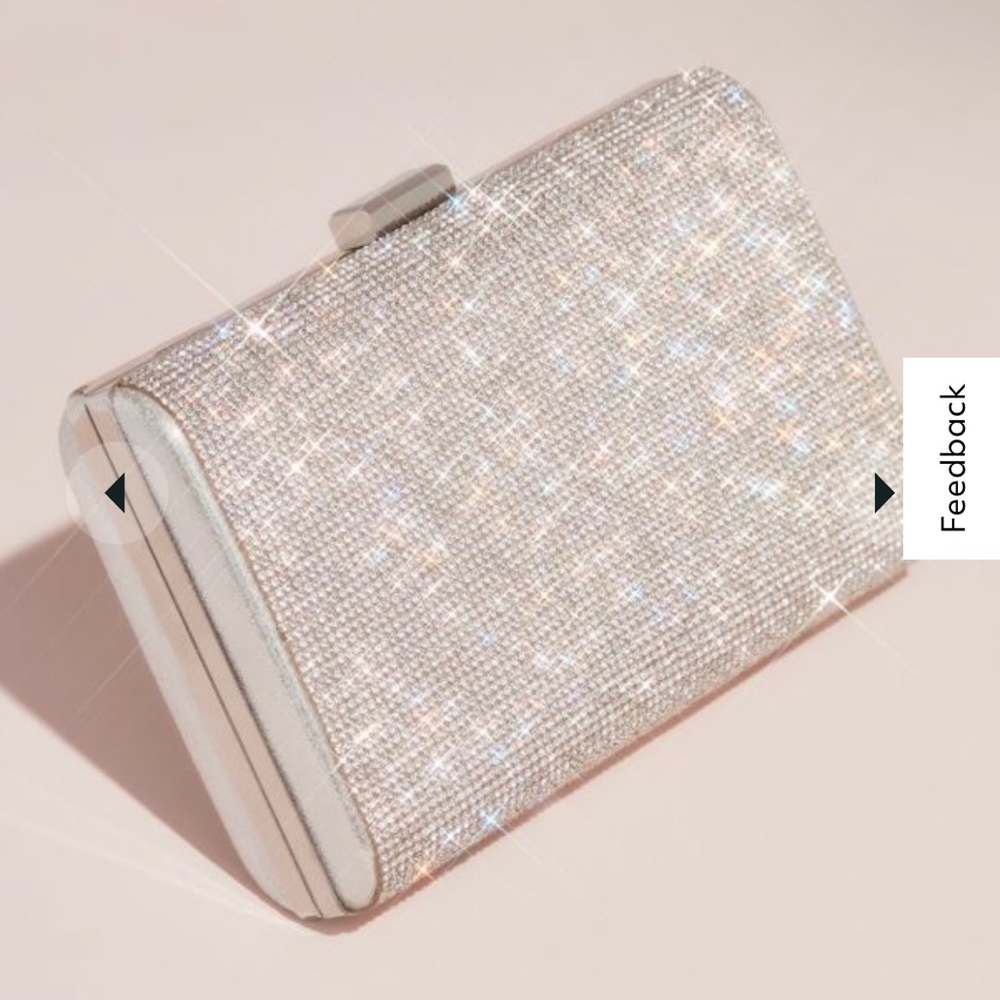 David’s Bridal Rhinestone Clutch